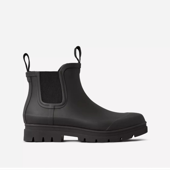 Everlane  The Rain Boot Ankle Rubber Slip On Black Size 8 - Picture 3 of 14